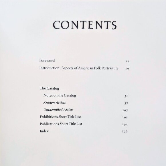 American Folk Portraits, NY Graphic Society, 1981 1st edition, LIKE NEW - Picture 3 of 8